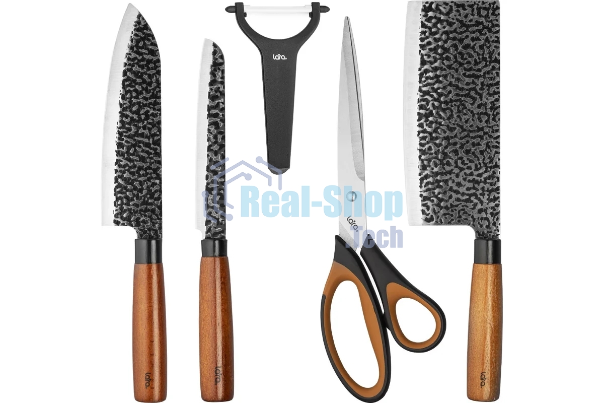 Набор ножей LARA LR05-11 нержавеющая сталь 3Cr14