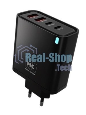 Сетевое зарядное устройство MORE CHOICE NC95 2USB+2Type-C 3.0A PD 65W, черный