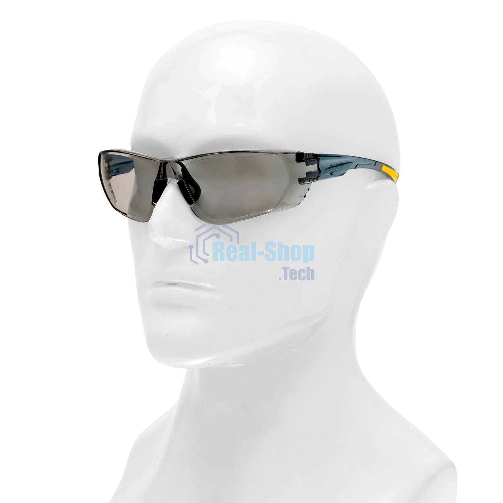 Очки защитные Denzel открытые, поликарбонатные, дымчатая линза