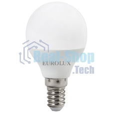 Лампа светодиодная EUROLUX LL-E-G45-7W-230-4K-E14 шар