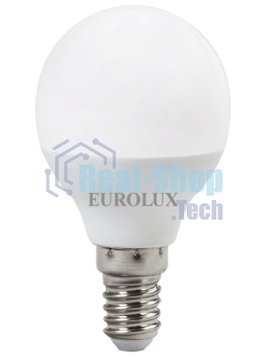 Лампа светодиодная EUROLUX LL-E-G45-7W-230-4K-E14 шар