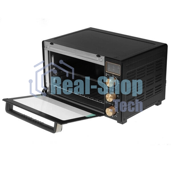 Мини-печь Kraft KF-MO 3506 KGLB (черный/золото) с дисплеем