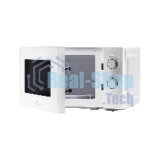 Микроволновая печь General Electronics GE MS120W белая, 20 л, 700 Вт, переключатели — поворотный механизм