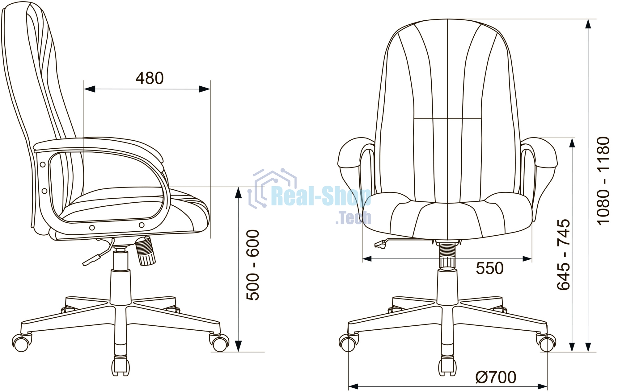 Кресло руководителя Бюрократ T-898AXSN зеленый 38-407, крестовина пластик