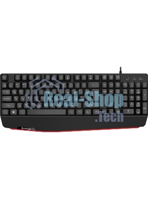 Клавиатура проводная Defender Atom HB-546, USB, черный