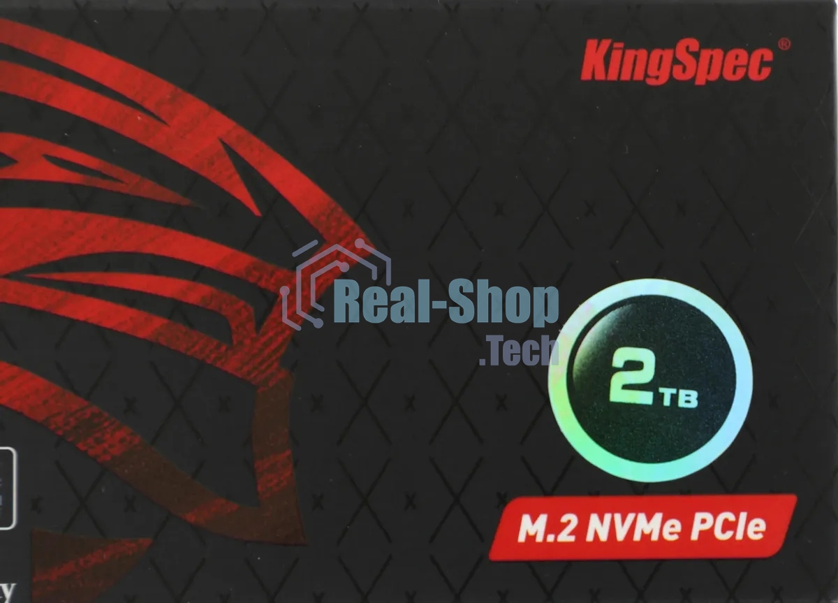 Накопитель SSD KingSpec NX-2Tb, 2000Gb, PCIe 3.0 x4, M.2 2280, NVMe, R/W 3400/3100