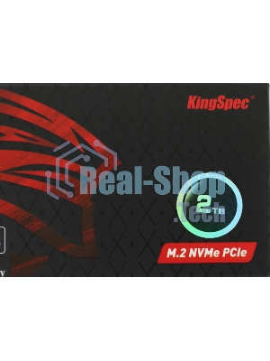 Накопитель SSD KingSpec NX-2Tb, 2000Gb, PCIe 3.0 x4, M.2 2280, NVMe, R/W 3400/3100