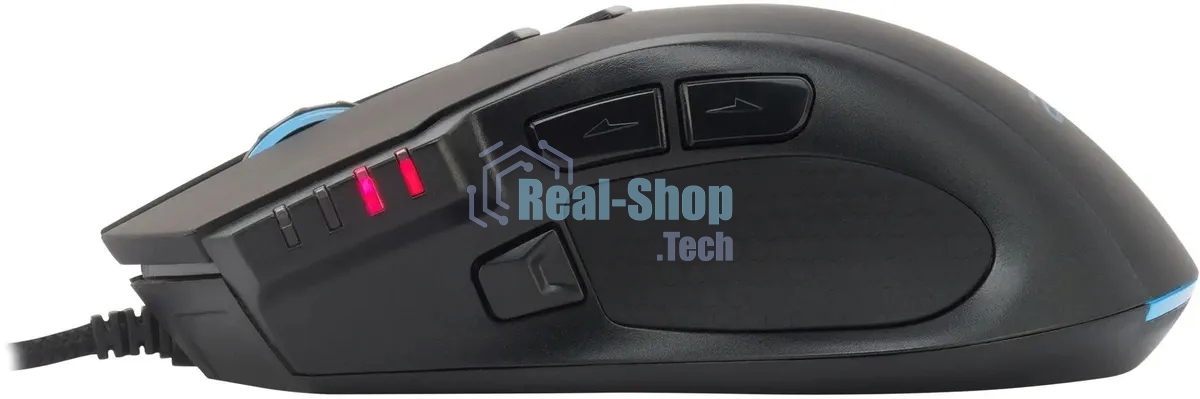 Мышь проводная Acer OMW150 черный, 4800 dpi, USB, кнопки - 8