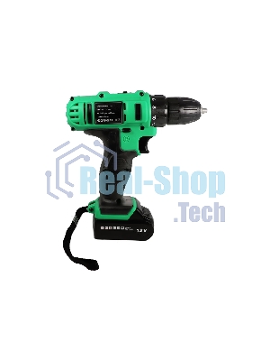 Дрель-шуруповерт Zitrek Greenpower 12-Li 063-4074, 12 В, 1,5 Ач, 32 Нм, щеточный