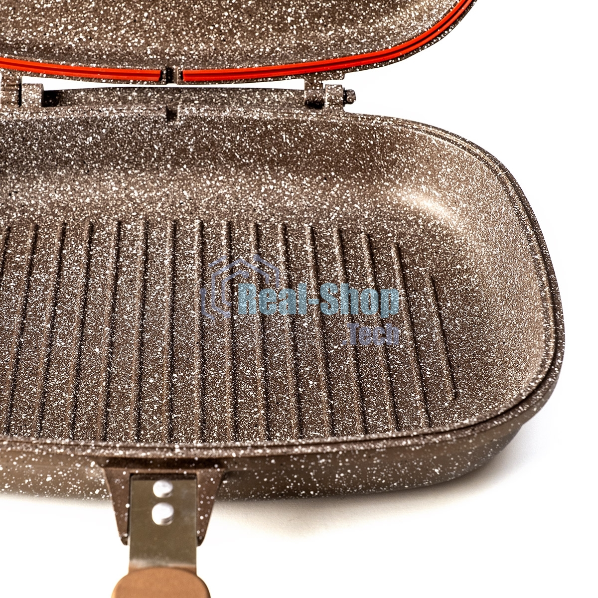 Сковорода-гриль Lara LR02-221 30 см, с крышкой, антипригарное покрытие