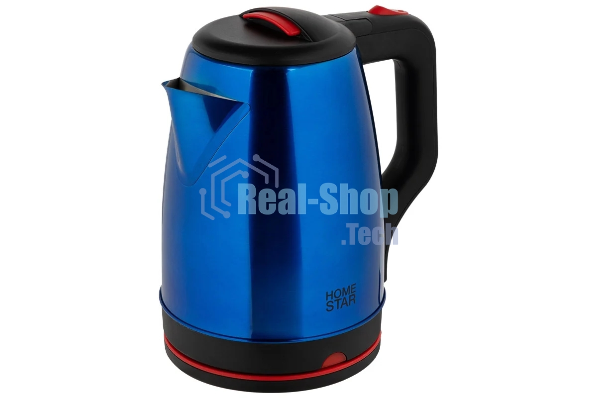 Чайник электрический Homestar HS-1003 1.8л нержавейка, синий