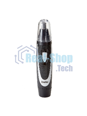 Триммер для носа, ушей и бровей Delta DL-4300 черный с серебристым