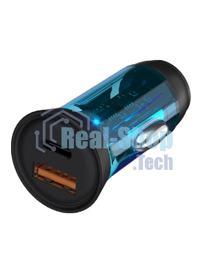 Автомобильное зарядное устройство Maxvi CCM-MS603PD 43W 6A (USB + Type-C, QC3.0 PD3.0) черный