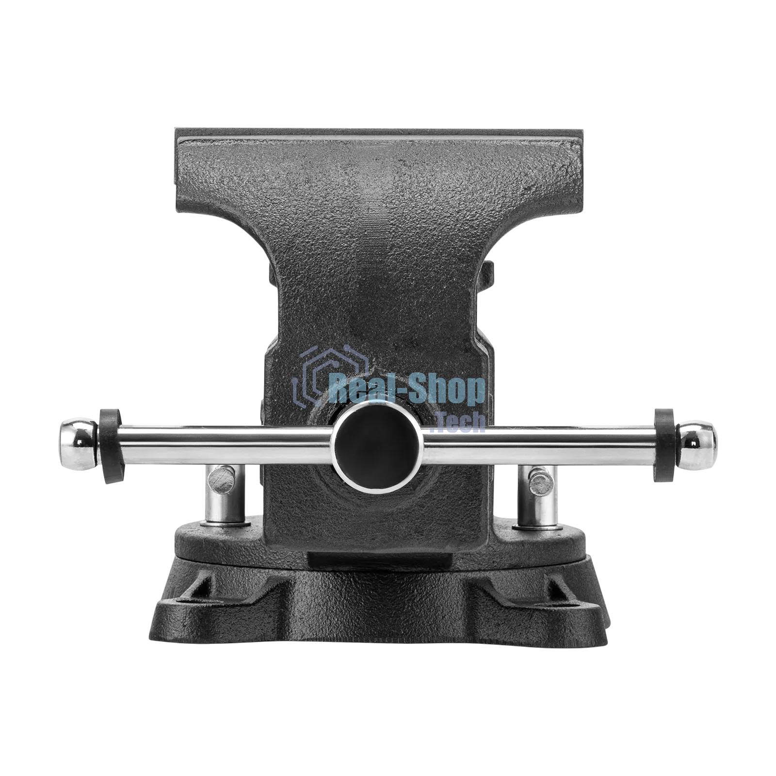 Тиски слесарные Denzel BVH-150 150 мм, поворотные, стальная направляющая, с наковальней