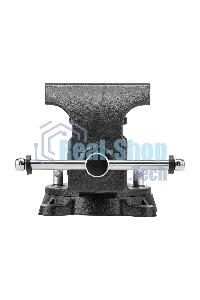 Тиски слесарные Denzel BVH-150 150 мм, поворотные, стальная направляющая, с наковальней