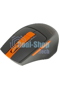 Мышь беспроводная A4Tech Fstyler FG30S серый/оранжевый, 2000 dpi, радиоканал, USB, кнопки - 6