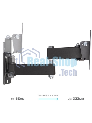 Кронштейн Kromax OPTIMA-104 черный, 10