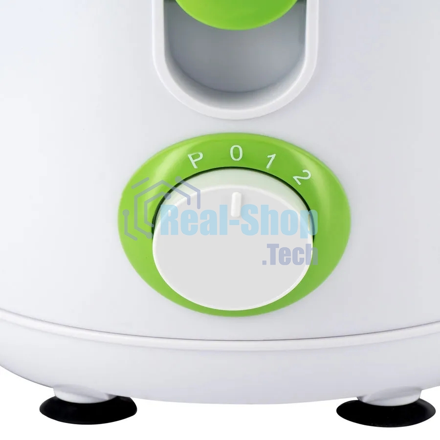 Соковыжималка центробежная Hyundai HY-JE1615 500Вт рез.сок.:400мл. белый/зеленый