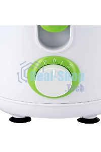 Соковыжималка центробежная Hyundai HY-JE1615 500Вт рез.сок.:400мл. белый/зеленый