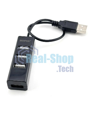 Разветвитель USB 2.0 BPH-1906 4порт. черный