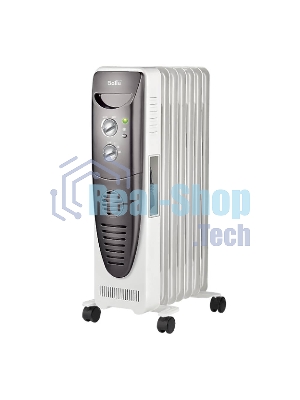 Обогреватель масляный Ballu Turbo BOH/TB- 07FH 1500 (7 секций), белый, 1500 Вт, 24 м2, механический термостат