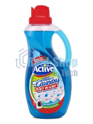 Гель-концентрат для стирки белья Active универсальный Свежесть моря Poly Wash 1500 мл. 511601401