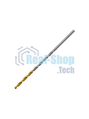 Сверло спиральное по металлу Denzel 2,5 х 95 мм Р6М5, Golden Tip, удлиненное, 2 шт.