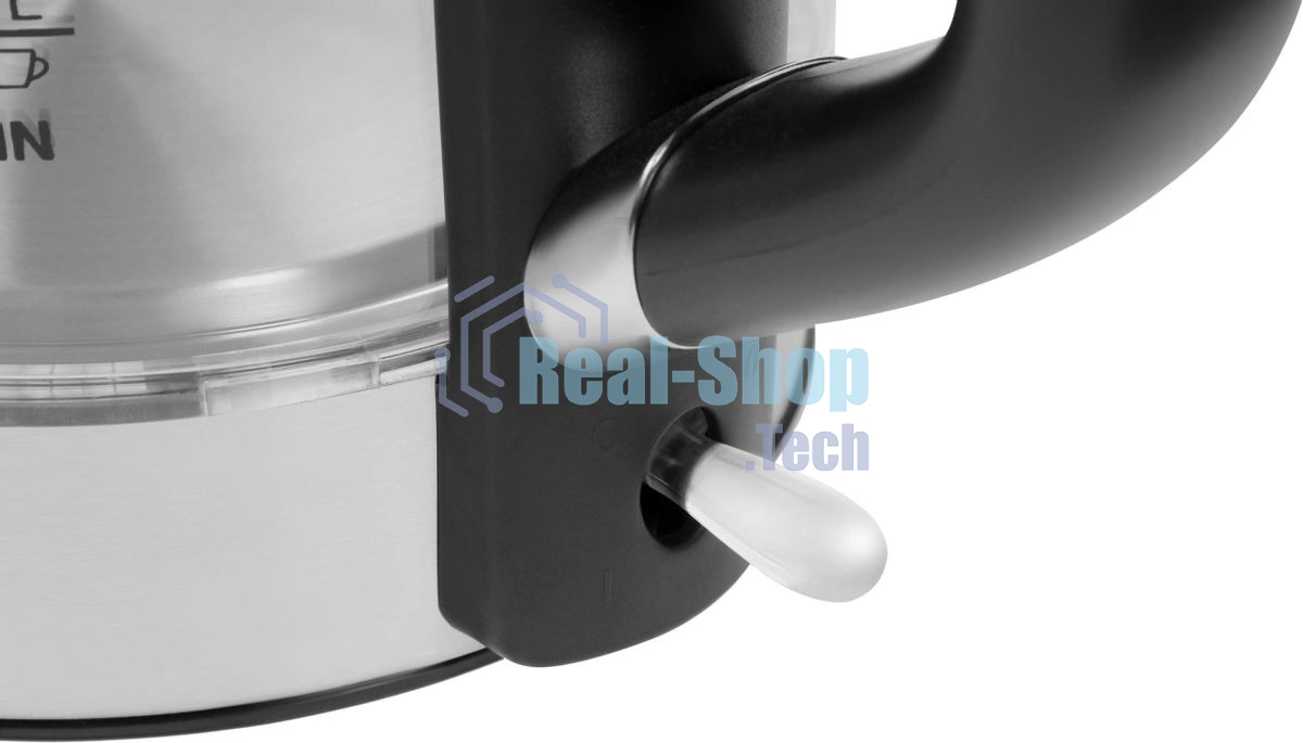 Чайник электрический Hyundai HYK-G5501 1.7 л, 2200 Вт, серебристый/черный