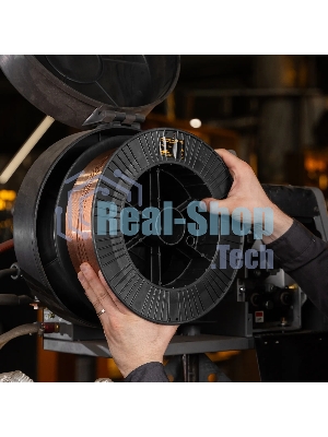 Омедненная проволока Denzel ER70S-6, диам. 1 мм, 15 кг, диам. катушки D300