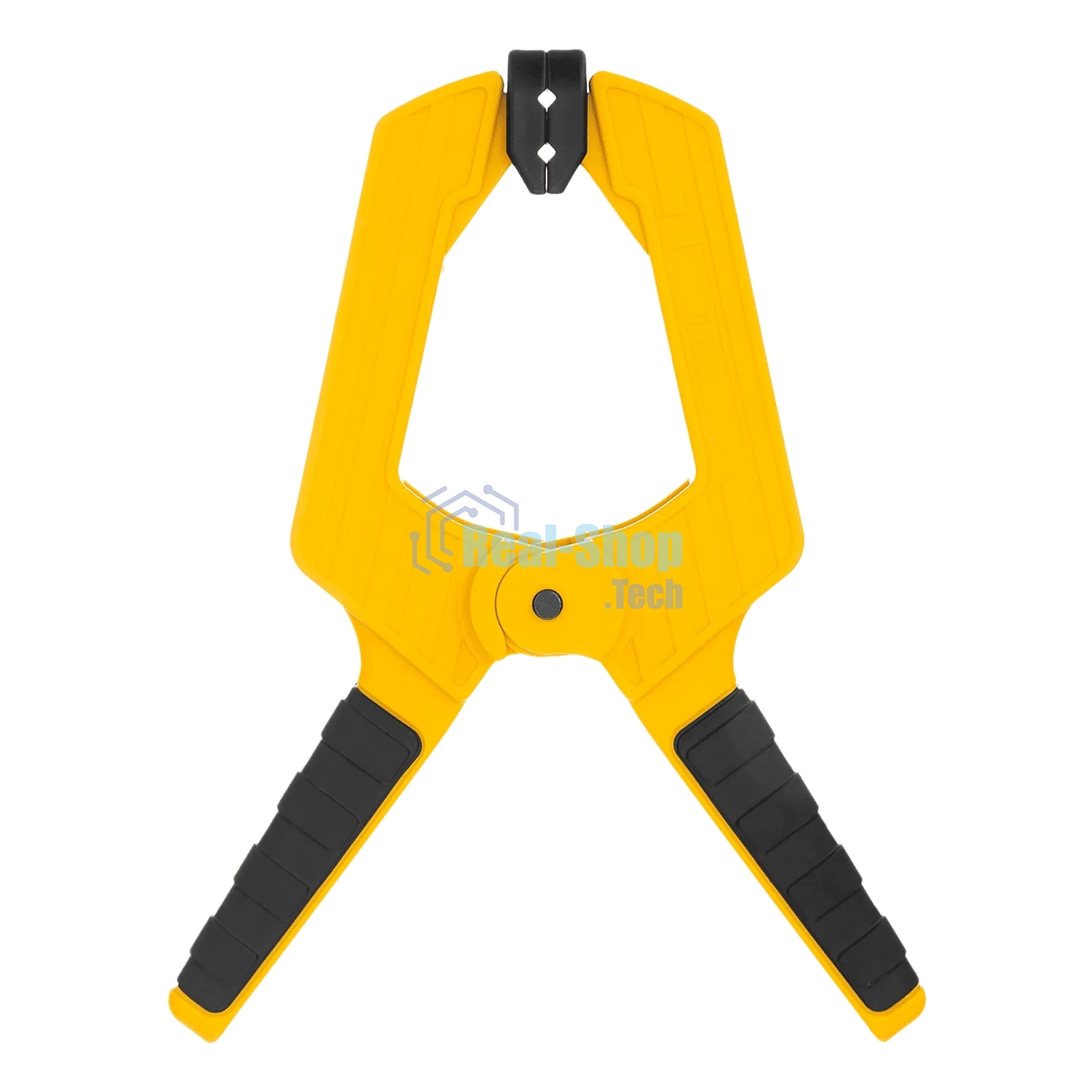 Струбцина клещеобразная Denzel усиленная 100 х 80 мм, двухкомпонентные рукоятки