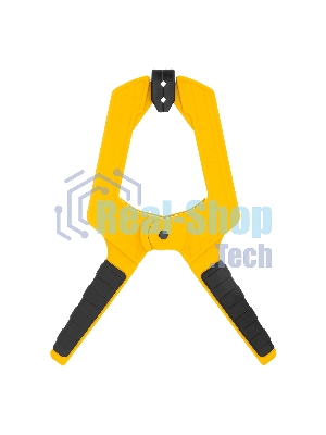 Струбцина клещеобразная Denzel усиленная 100 х 80 мм, двухкомпонентные рукоятки