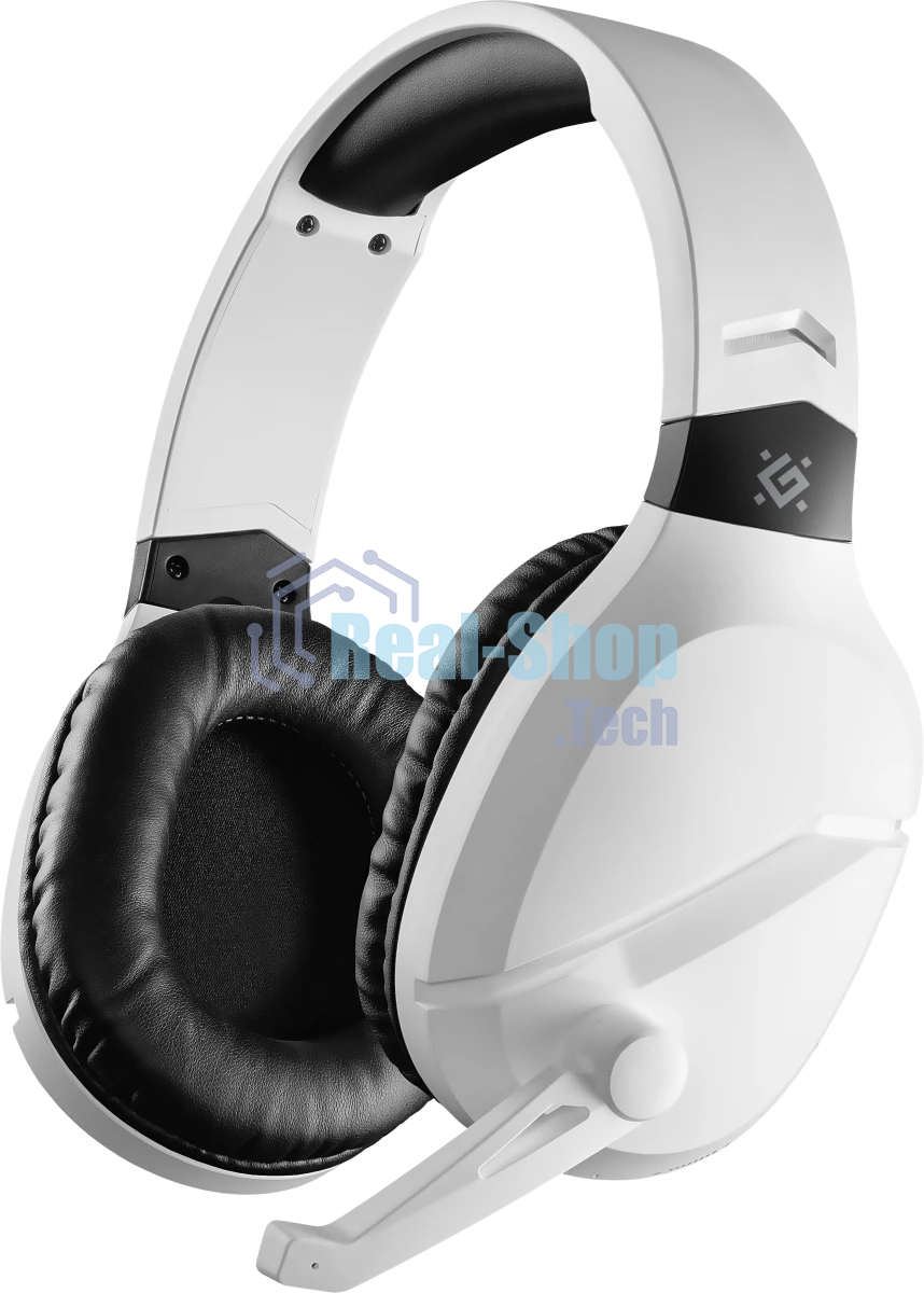 Гарнитура Defender Phantom Pro белый, беспроводная + проводная, Bluetooth, USB / mini jack 3.5 мм