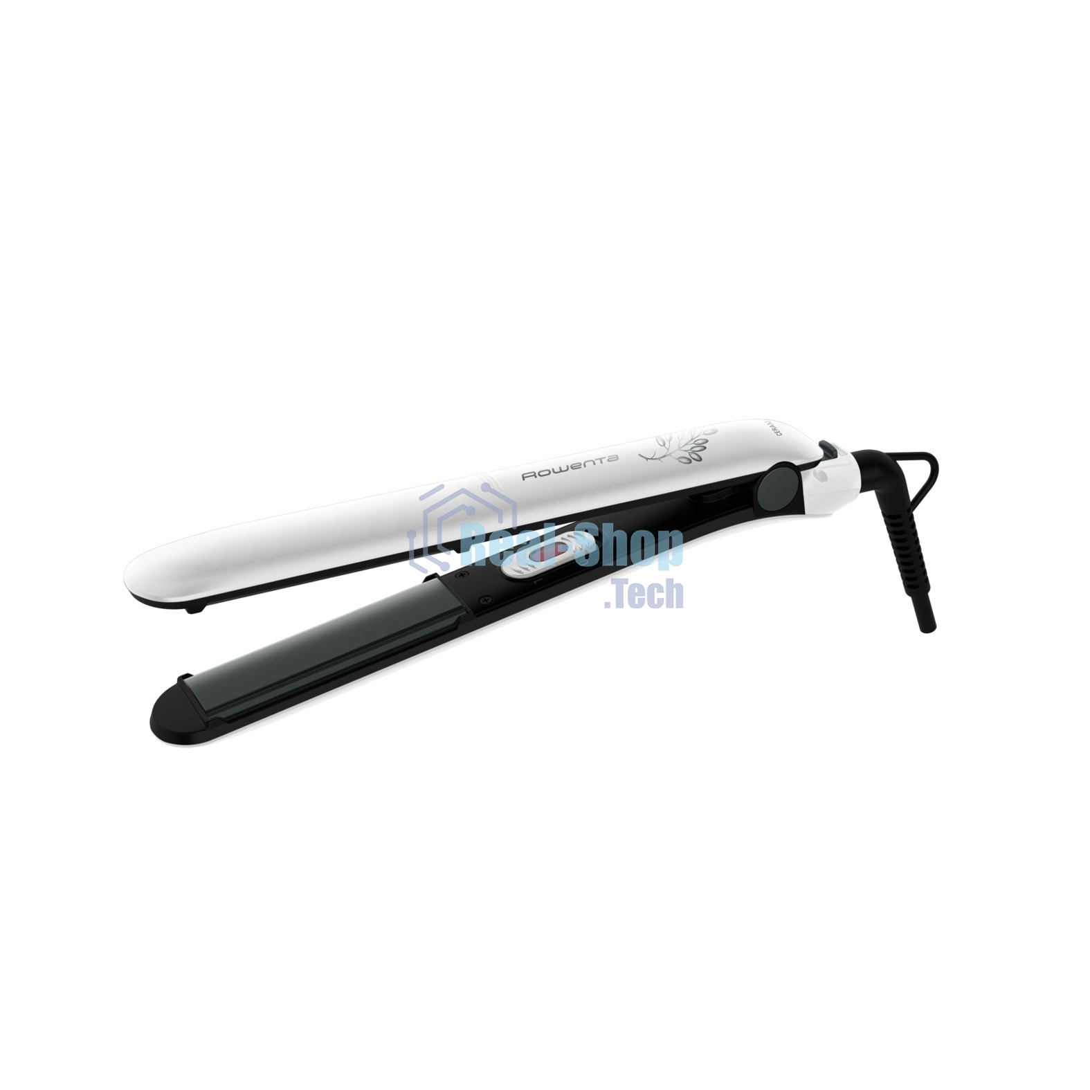 Выпрямитель для волос Rowenta Easyliss Pure SF1628F0 белый/серый, 25 мм, 200 °C, 1 режим