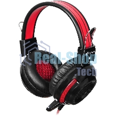 Проводные наушники Oklick HS-G300 черный/красный, полноразмерные, Jack 3.5 мм