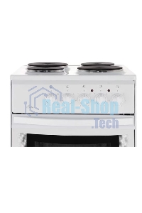 Плита электрическая Flama AE 1406 W белый, конфорок 4 электрических, духовка 50 л, 50 см x 85 см x 60 см