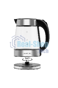 Чайник электрический Galaxy Line GL 0561, стекло, 2200 Вт, 1,7 л, многоцветная LED-подсветка, съемный фильтр, корпус из термостойкого стекла