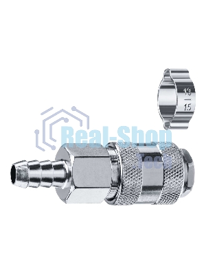 Переходник штуцер ″елочка″ 10 мм - рапид муфта, с хомутом Зубр Профессионал