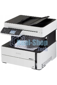 МФУ струйный Epson M3170 (C11CG92501), A4, ч/б, печ. до 39 стр/мин., 2400 x 1200 dpi (печать) 1200x2400dpi (скан.), USB, RJ-45, Wi-Fi, Air Print