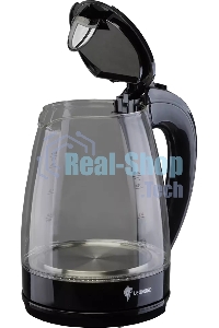 Чайник электрический LEONORD LE-1514 1,7 л, 2200 Вт, стекло/пластик, черный