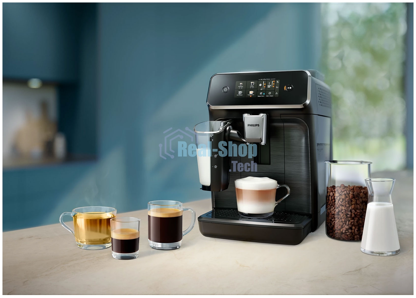 Кофемашина автоматическая PHILIPS EP2331/10 черный, исп. кофе - зерновой/молотый, 1,8 л, 1500 Вт, 15 бар