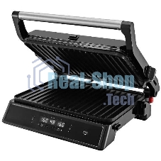 Гриль электрический Kitfort КТ-3682 2000Вт черный/серебристый