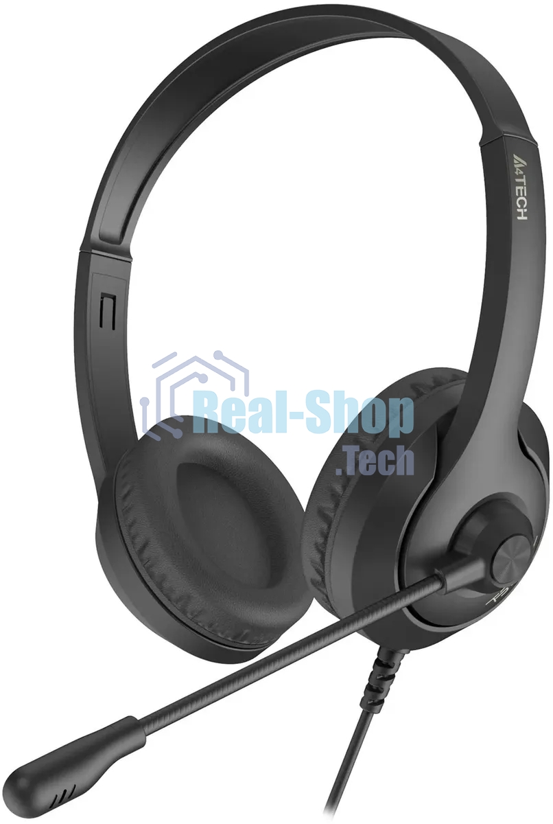 Гарнитура проводная с микрофоном A4Tech Fstyler FH100i черный 1.8м накладные оголовье (FH100I)