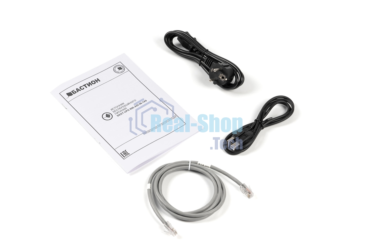 Источник бесперебойного питания Бастион SKAT-UPS 800-AID-IN-1x9 220В 480Вт дисплей 1АКБ 9А·ч внутр. меандр. (8935)