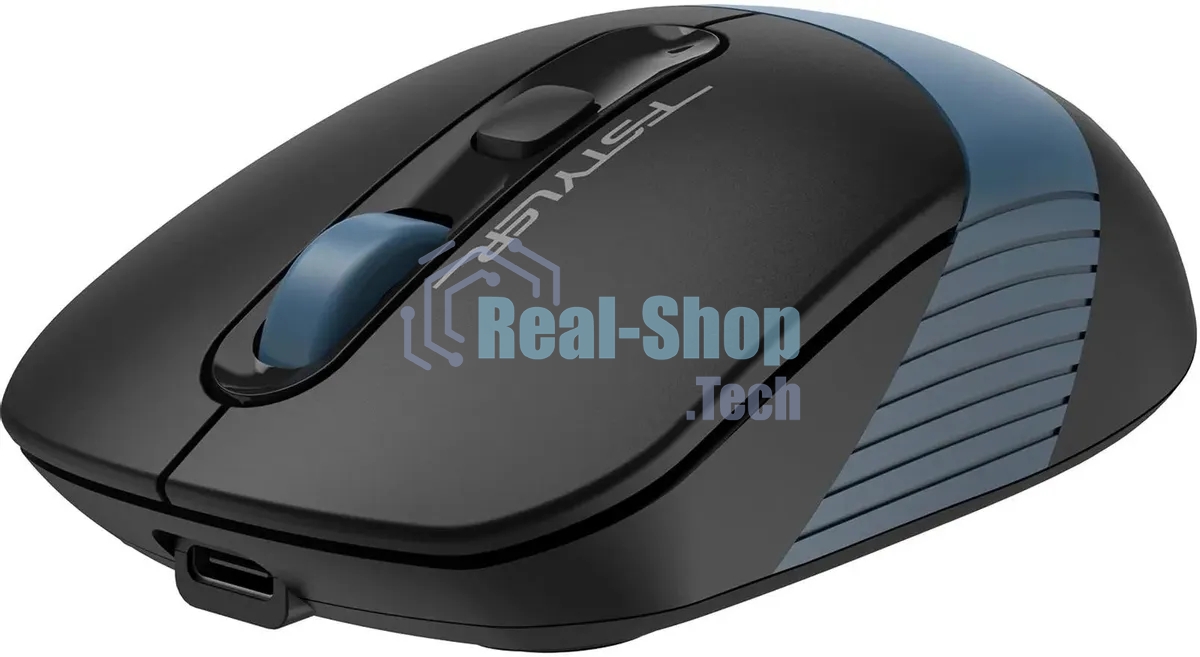 Мышь беспроводная A4Tech Fstyler FB10CS черный/синий, 2000 dpi, радиоканал, Bluetooth, USB, кнопки - 4