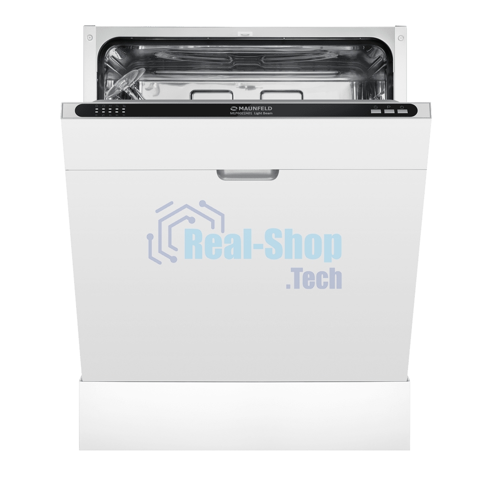 Встраиваемая посудомоечная машина Maunfeld MLP6022A01 Light Beam, серебристый, 59.8 см, 12 компл., 49 дБ, класс A++