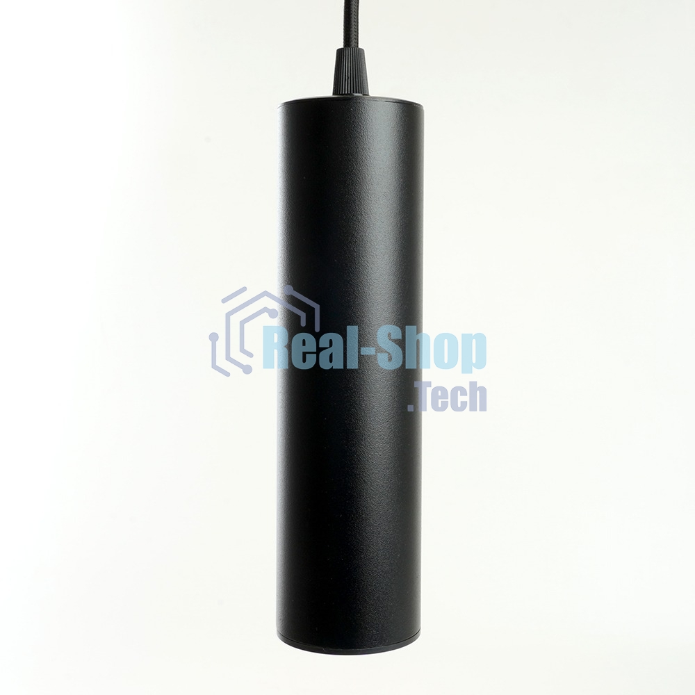 Светильник трековый на шинопровод Feron AL196 ДПО GU10 без лампы на подвесе черный