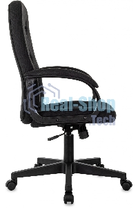 Кресло руководителя Бюрократ CH 002 Fabric 3C11 черный, крестов. пластик