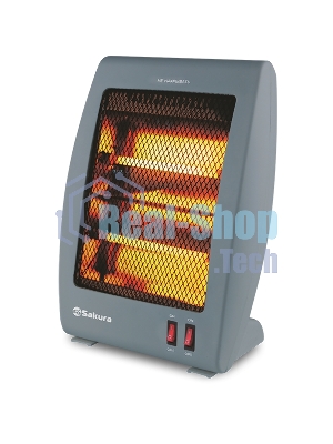 Инфракрасный обогреватель Sakura SA-0670DG, серый, кварцевый, 900Вт, 20 м2
