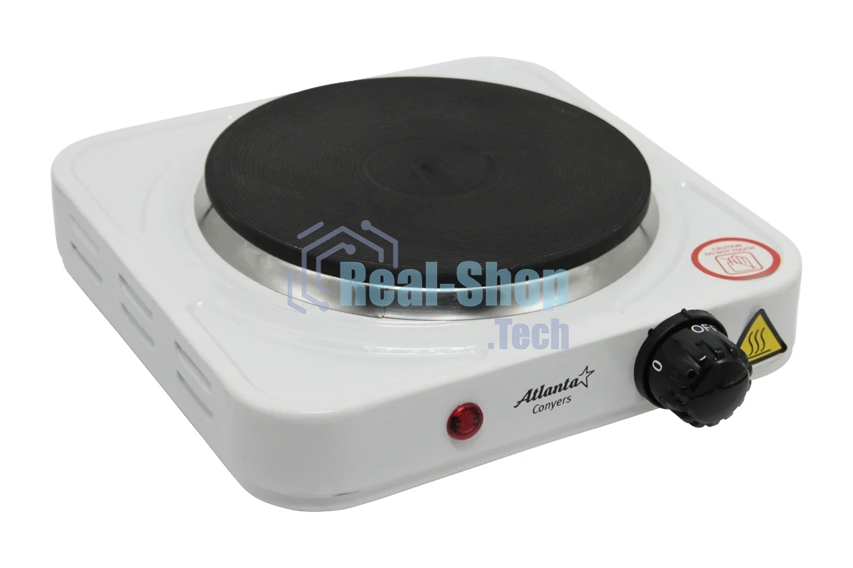 Плита настольная электрическая Atlanta ATH-1735 белый одноконфорочная