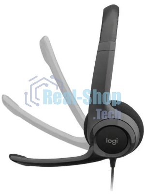 Гарнитура Logitech H390 чёрный, проводная, USB